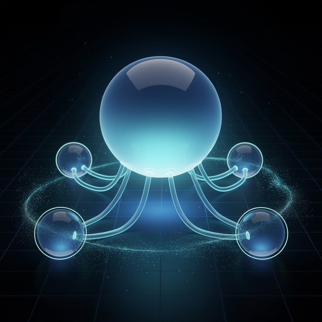 Neural network nodes connecting in a digital space