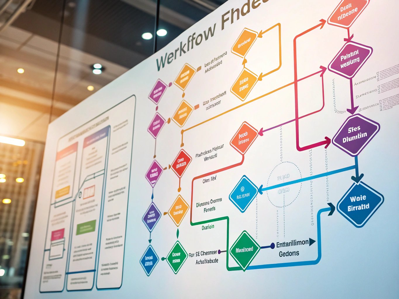 Visual representation of an AI automation workflow
